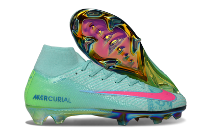 Nike Air Zoom Mercurial Superfly 10 Elite FG High-Tops Football Boots - Jade/Pink/Gold