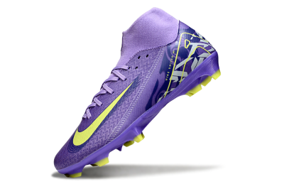 Nike Air Zoom Mercurial Superfly 10 Academy FG High-Tops Football Boots - Purple/Yellow/White