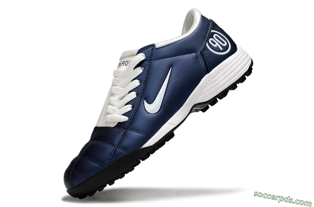 Nike Total 90 II TF Low-Tops Football Shoes - Blue/White/Black 5