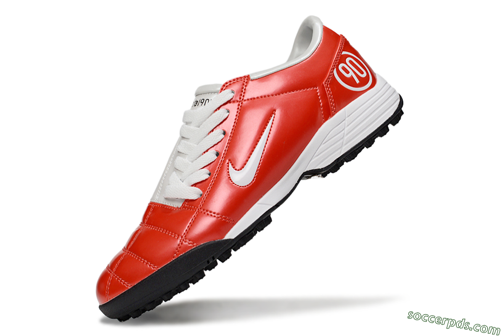 Nike Total 90 II TF Low-Tops Football Shoes - Red/White/Black 5