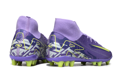 Nike Air Zoom Mercurial Superfly 10 Academy AG High-Tops Football Boots - Purple/Yellow/White