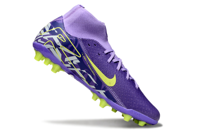 Nike Air Zoom Mercurial Superfly 10 Academy AG High-Tops Football Boots - Purple/Yellow/White