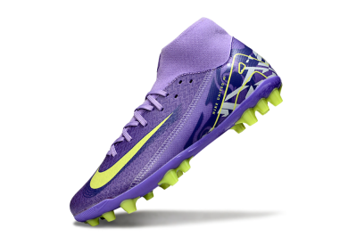 Nike Air Zoom Mercurial Superfly 10 Academy AG High-Tops Football Boots - Purple/Yellow/White