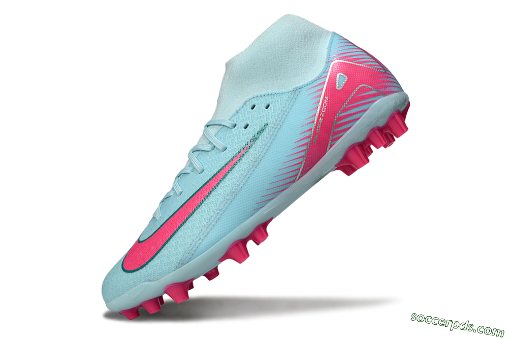 Nike Air Zoom Mercurial Superfly 10 Academy AG High-Tops Football Boots - Jade/Pink/Silver 5