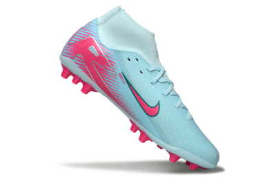 Nike Air Zoom Mercurial Superfly 10 Academy AG High-Tops Football Boots - Jade/Pink/Silver