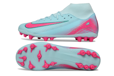 Nike Air Zoom Mercurial Superfly 10 Academy AG High-Tops Football Boots - Jade/Pink/Silver