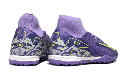 Nike Air Zoom Mercurial Superfly 10 Academy TF High-Tops Football Shoes - Purple/Yellow/White
