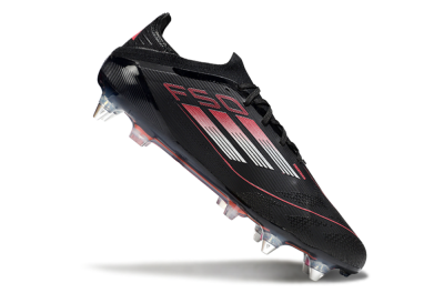 Adidas F50 Elite SG Low-Tops Football Boots - Black/Silver/Red