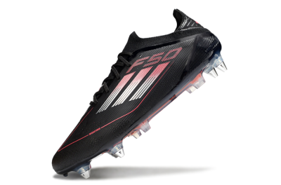 Adidas F50 Elite SG Low-Tops Football Boots - Black/Silver/Red