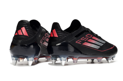 Adidas F50 Elite SG Low-Tops Football Boots - Black/Silver/Red