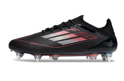 Adidas F50 Elite SG Low-Tops Football Boots - Black/Silver/Red