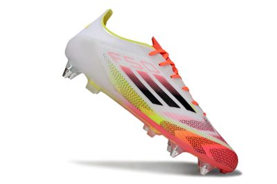 Adidas F50 Elite SG Low-Tops Football Boots - White/Red/Yellow