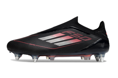 Adidas F50 Elite Laceless SG Low-Tops Football Boots - Black/Silver/Red