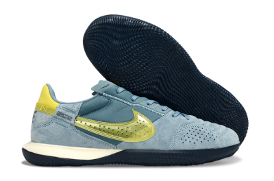 Nike Street Gato IC Low-Tops Football Shoes - Blue/Yellow