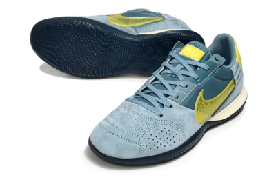 Nike Street Gato IC Low-Tops Football Shoes - Blue/Yellow