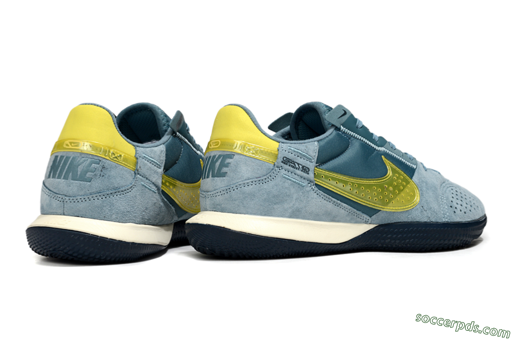 Nike Street Gato IC Low-Tops Football Shoes - Blue/Yellow 6