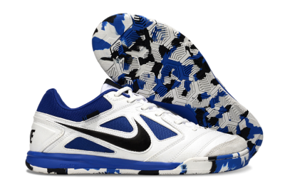 Nike Lunar Gato 2 IC Low-Tops Football Shoes - White/Blue/Black