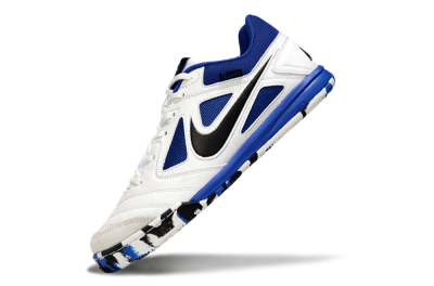 Nike Lunar Gato 2 IC Low-Tops Football Shoes - White/Blue/Black