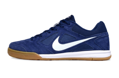 Nike Lunar Gato 2 IC Low-Tops Football Shoes - Blue/White