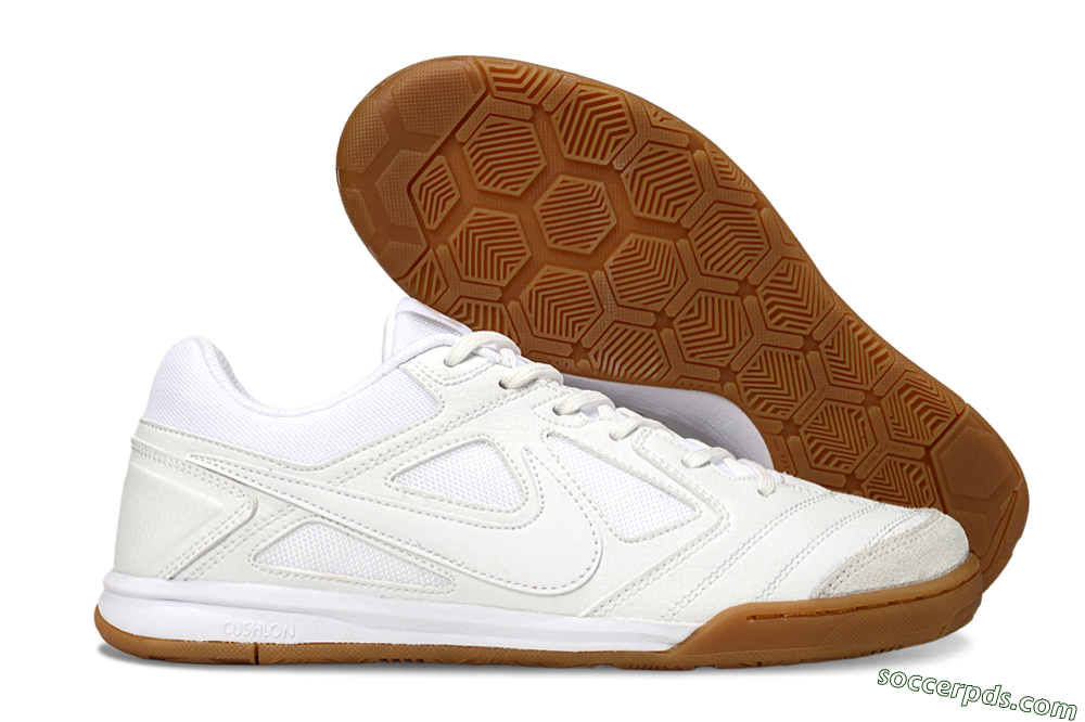 Nike Lunar Gato 2 IC Low-Tops Football Shoes - Beige/White 1