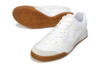 Nike Lunar Gato 2 IC Low-Tops Football Shoes - Beige/White