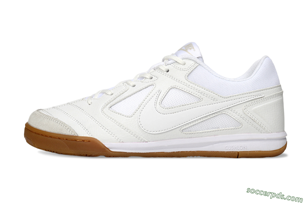 Nike Lunar Gato 2 IC Low-Tops Football Shoes - Beige/White 2