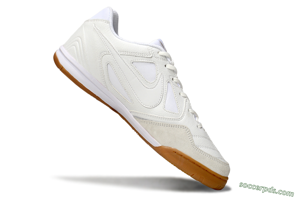 Nike Lunar Gato 2 IC Low-Tops Football Shoes - Beige/White 4