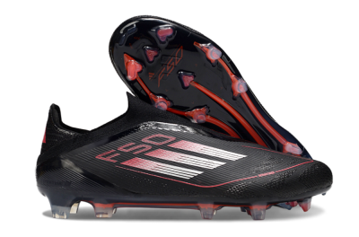 Adidas F50 Elite Laceless FG Low-Tops Football Boots - Black/Silver/Red