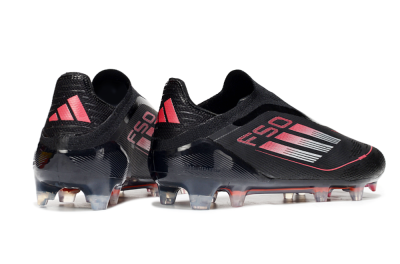 Adidas F50 Elite Laceless FG Low-Tops Football Boots - Black/Silver/Red