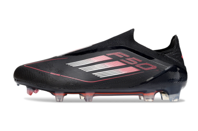 Adidas F50 Elite Laceless FG Low-Tops Football Boots - Black/Silver/Red
