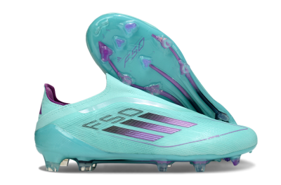 Adidas F50 Elite Laceless FG Low-Tops Football Boots - Jade/Purple/Black
