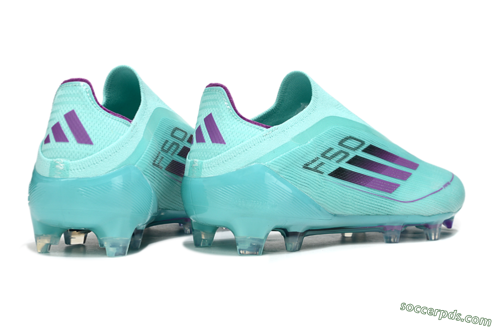 Adidas F50 Elite Laceless FG Low-Tops Football Boots - Jade/Purple/Black 6