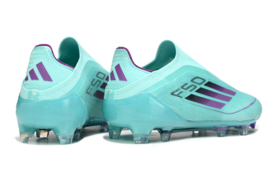 Adidas F50 Elite Laceless FG Low-Tops Football Boots - Jade/Purple/Black