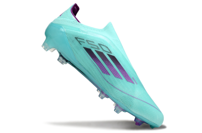 Adidas F50 Elite Laceless FG Low-Tops Football Boots - Jade/Purple/Black
