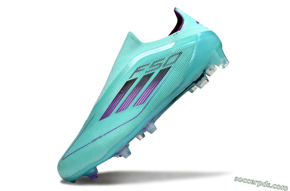 Adidas F50 Elite Laceless FG Low-Tops Football Boots - Jade/Purple/Black 5
