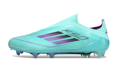 Adidas F50 Elite Laceless FG Low-Tops Football Boots - Jade/Purple/Black