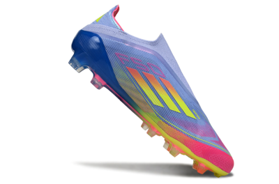 Adidas F50 Elite Laceless FG Low-Tops Football Boots - Blue/Yellow/Red