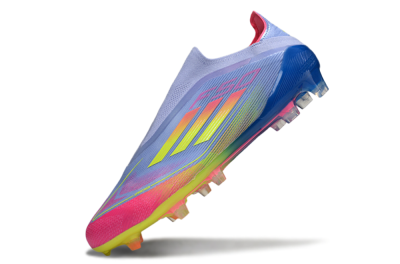 Adidas F50 Elite Laceless FG Low-Tops Football Boots - Blue/Yellow/Red