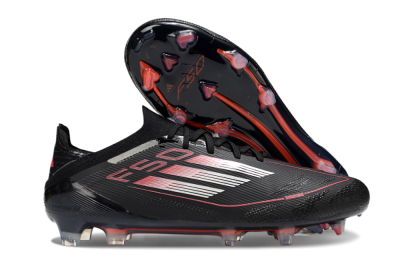 Adidas F50 Elite FG Low-Tops Football Boots - Black/Silver/Red