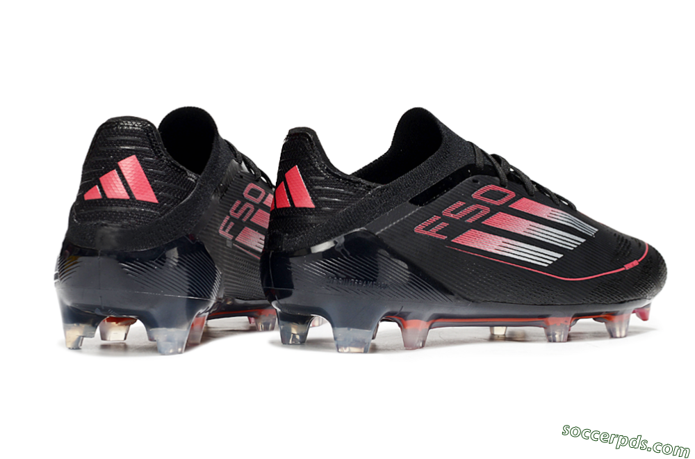 Adidas F50 Elite FG Low-Tops Football Boots - Black/Silver/Red 6