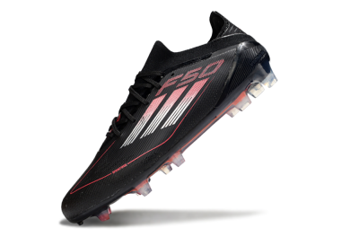 Adidas F50 Elite FG Low-Tops Football Boots - Black/Silver/Red