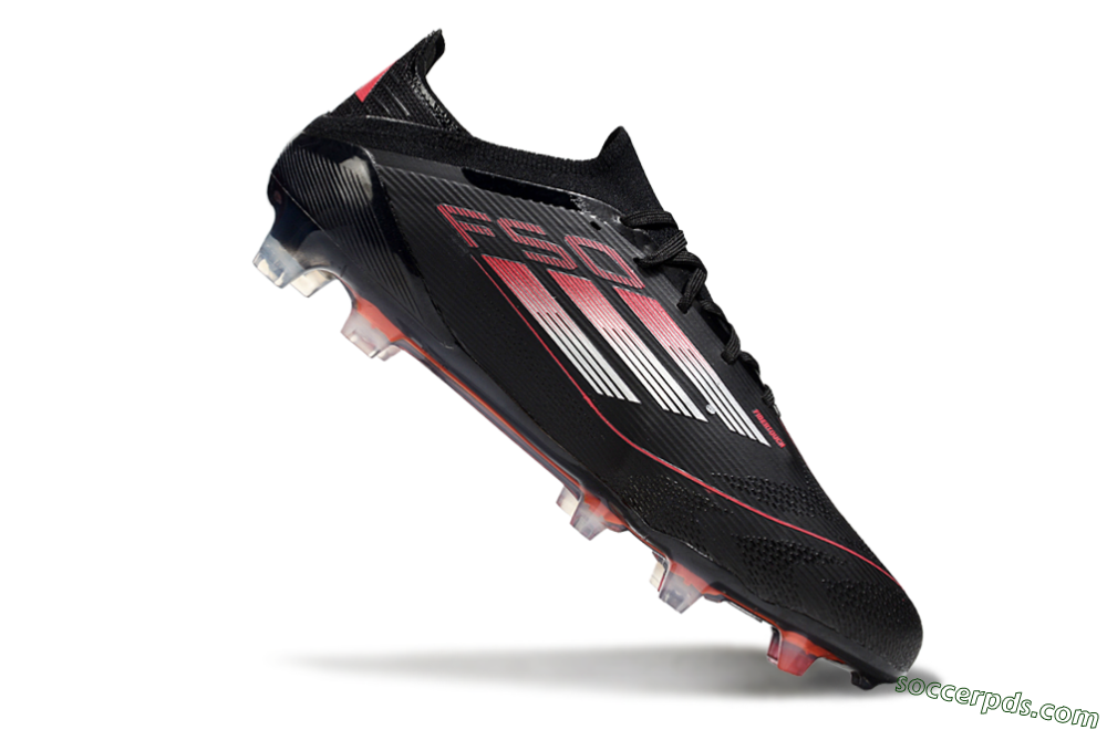 Adidas F50 Elite FG Low-Tops Football Boots - Black/Silver/Red 4