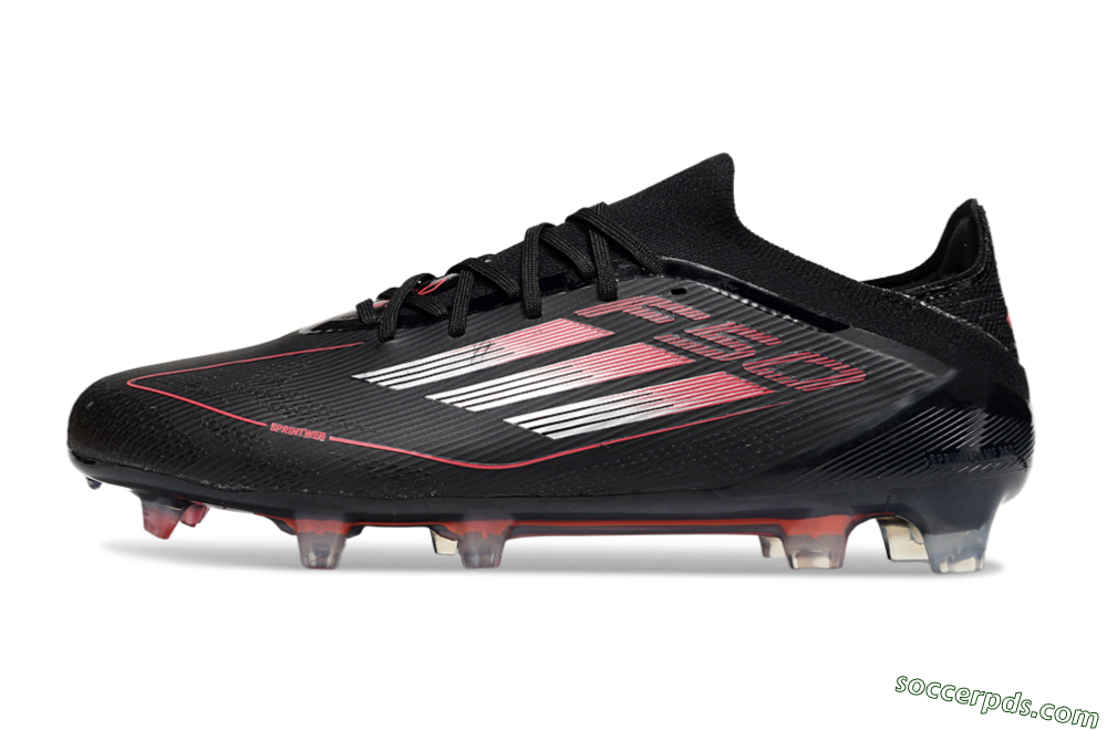 Adidas F50 Elite FG Low-Tops Football Boots - Black/Silver/Red 2