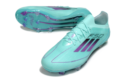 Adidas F50 Elite FG Low-Tops Football Boots - Jade/Purple/Black