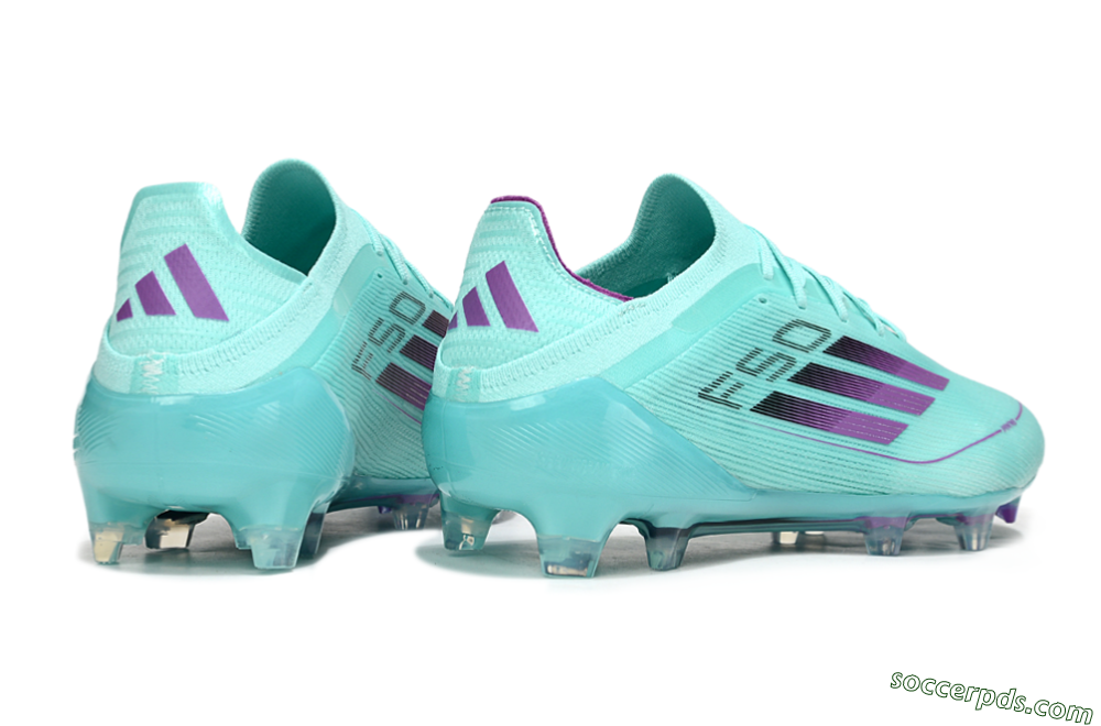 Adidas F50 Elite FG Low-Tops Football Boots - Jade/Purple/Black 6