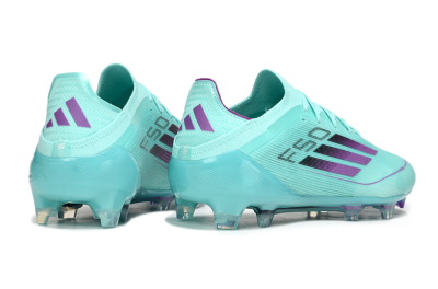 Adidas F50 Elite FG Low-Tops Football Boots - Jade/Purple/Black