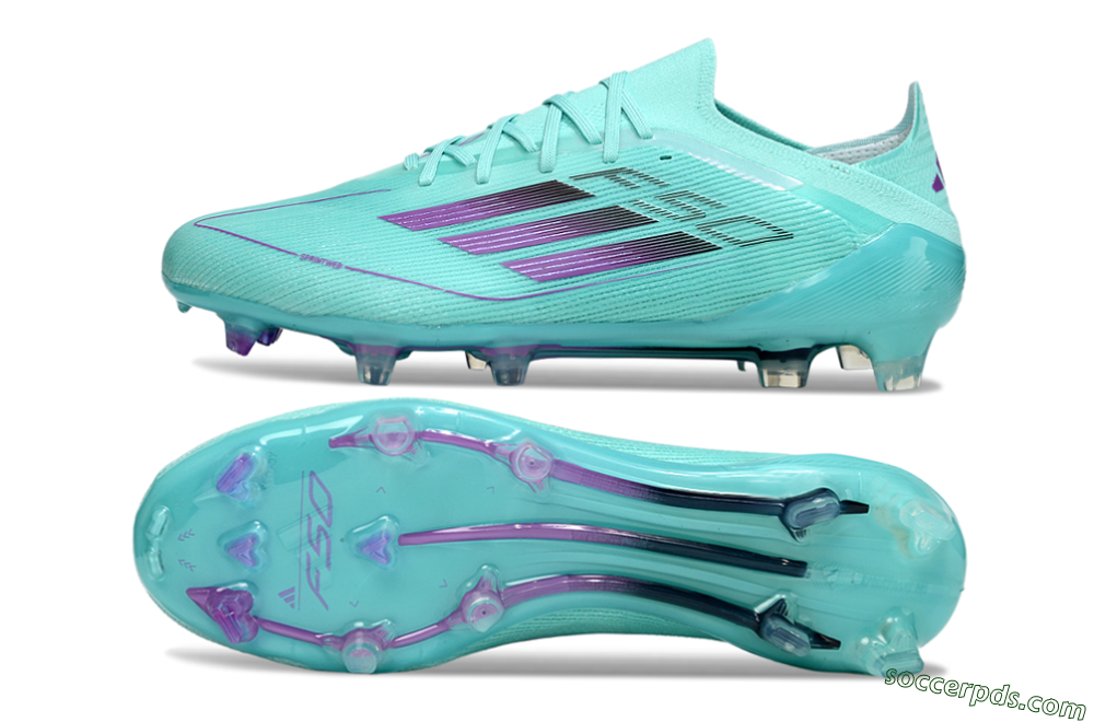 Adidas F50 Elite FG Low-Tops Football Boots - Jade/Purple/Black 0
