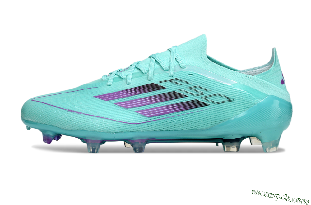 Adidas F50 Elite FG Low-Tops Football Boots - Jade/Purple/Black 2