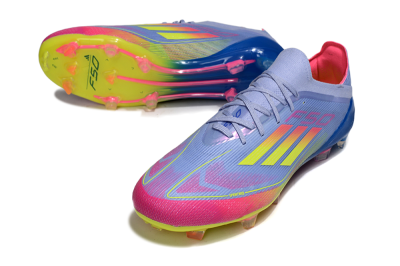 Adidas F50 Elite FG Low-Tops Football Boots - Blue/Yellow/Pink