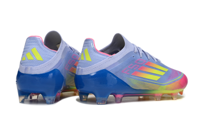 Adidas F50 Elite FG Low-Tops Football Boots - Blue/Yellow/Pink
